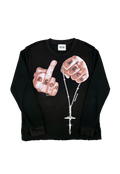 NOT YOUR SAVIOR THERMAL LONG SLEEVE image 0