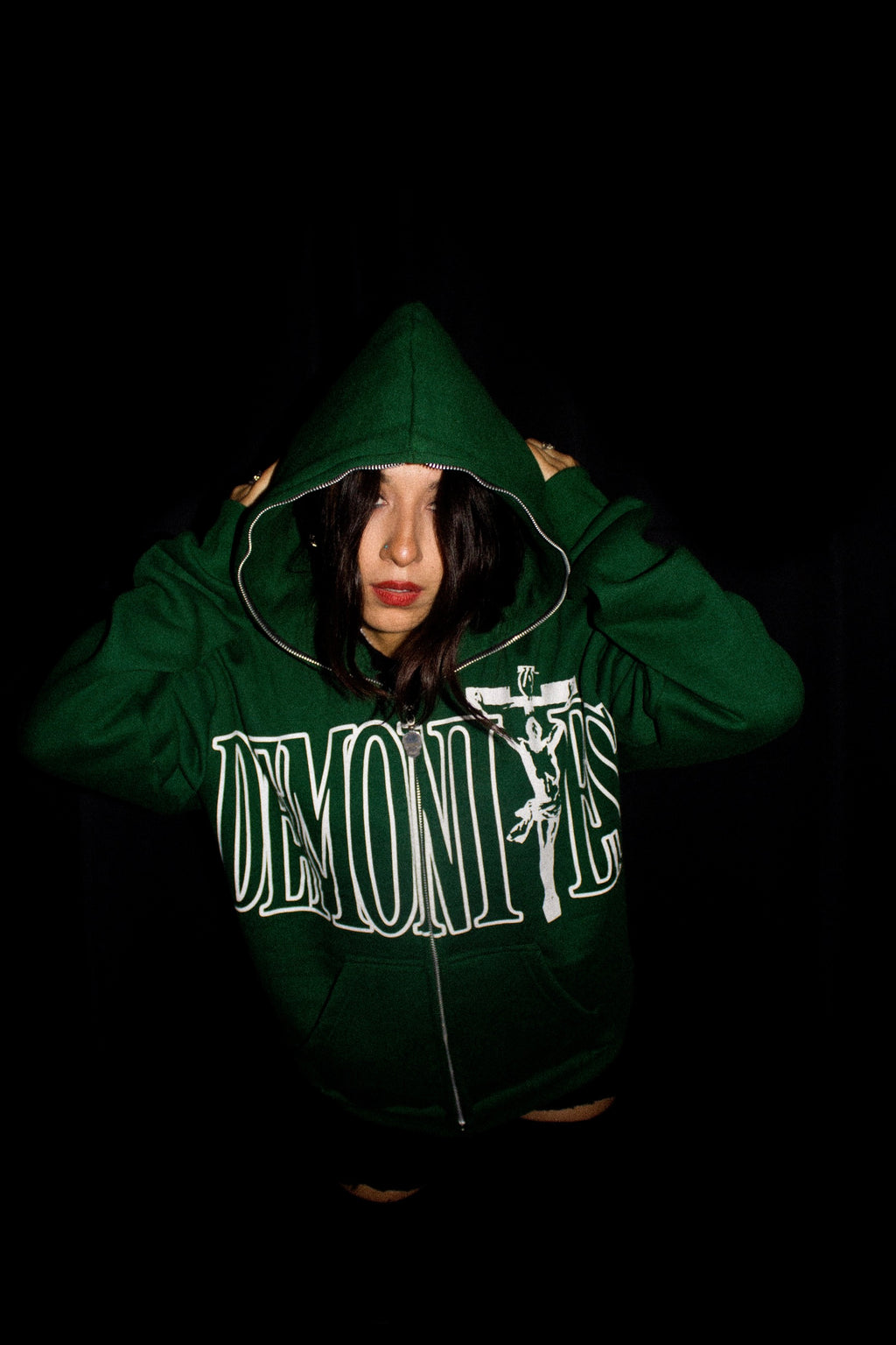 RESURRECTION DAY FOREST GREEN FULL ZIP image 2