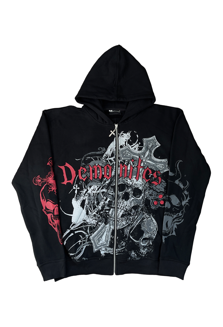 PAIN IS PLEASURE BLACK ZIP UP image 0