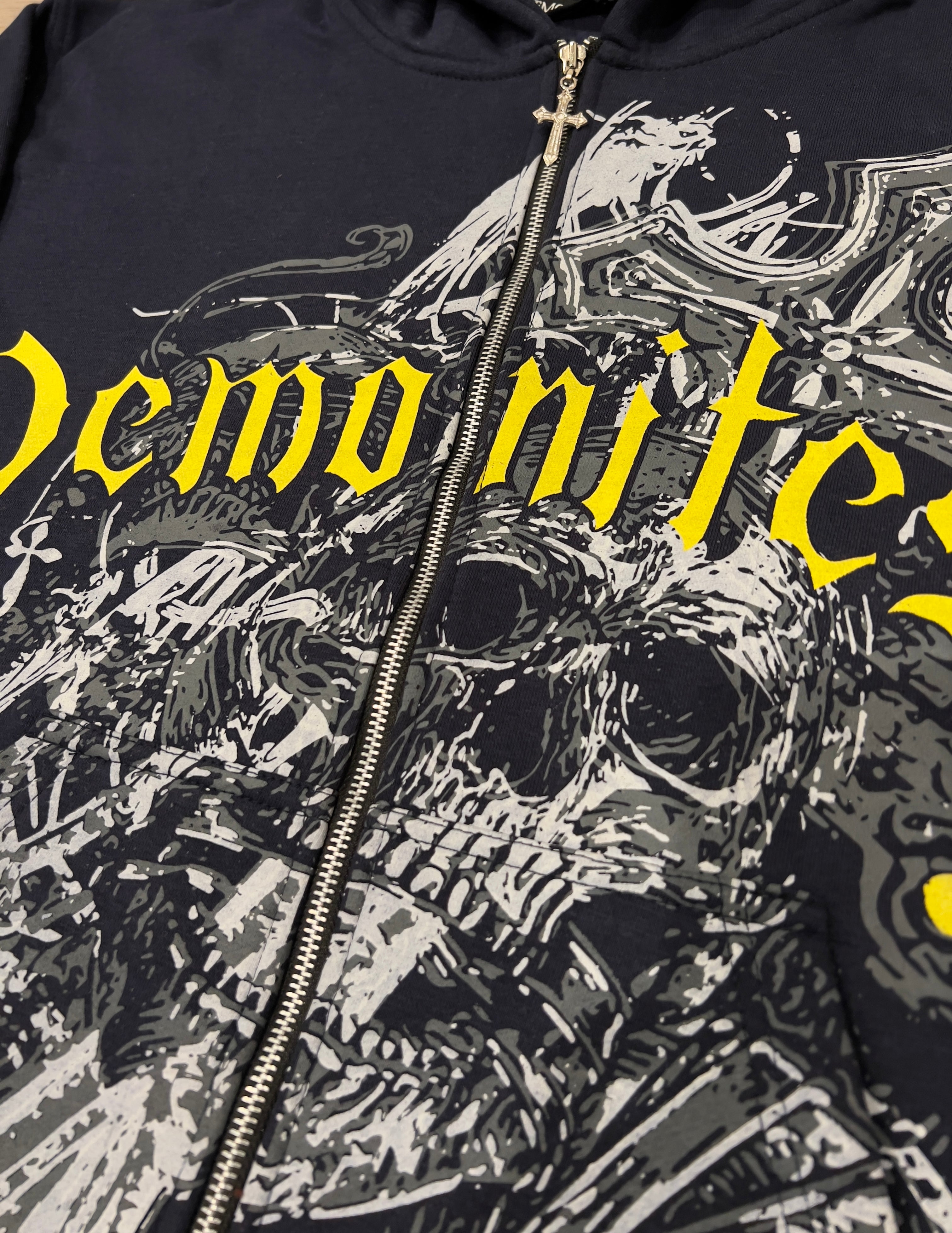 PAIN IS PLEASURE NAVY ZIP UP