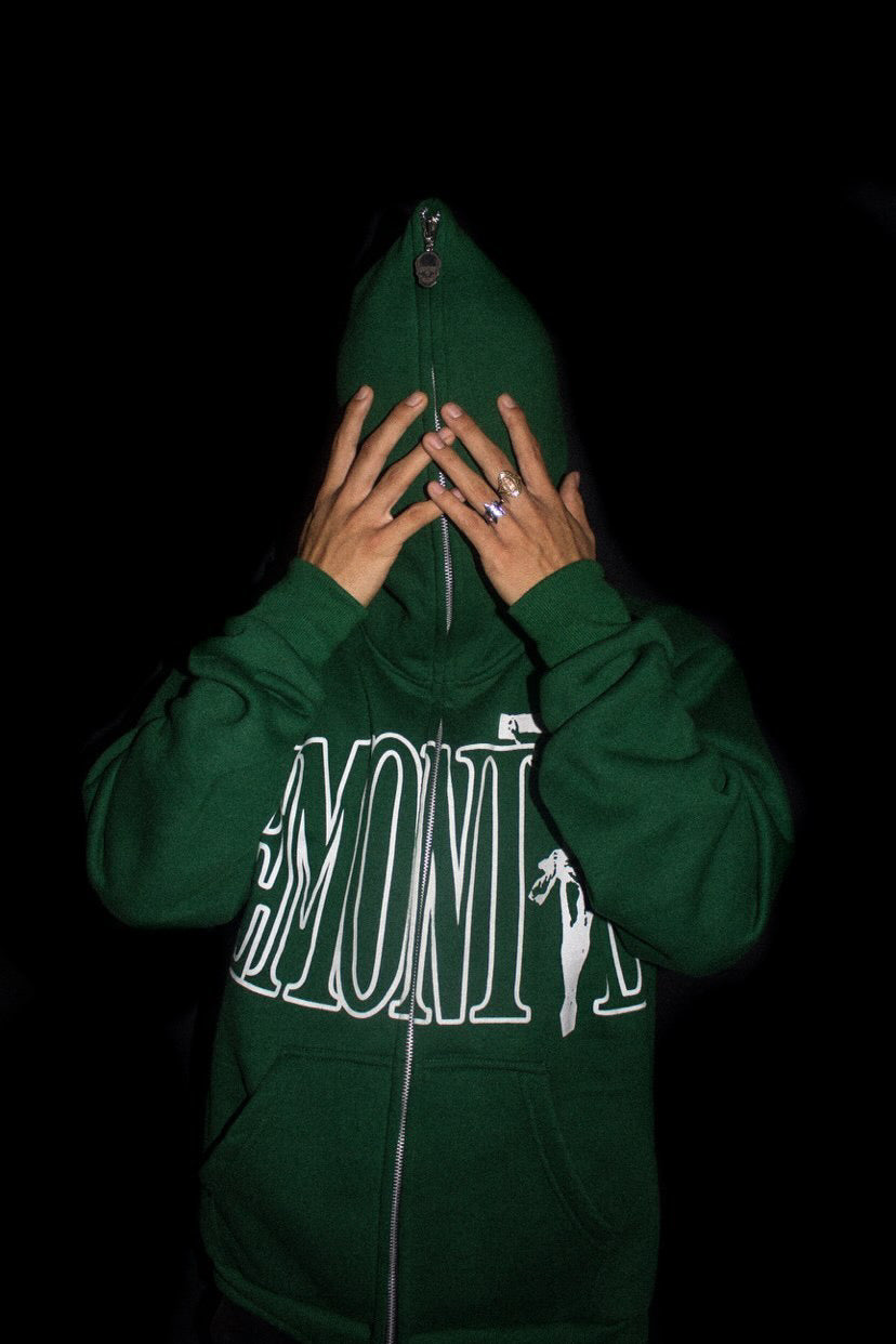 RESURRECTION DAY FOREST GREEN FULL ZIP image 1
